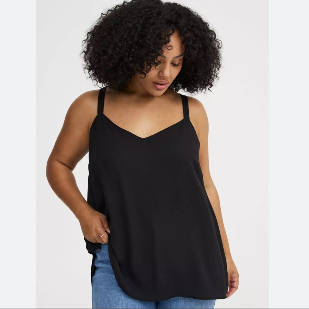 torrid Black V-Neck Cami 3X